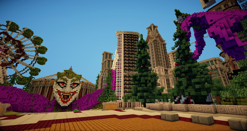 Illustration for article titled The Minecraft Server Where You're Greeted by The Joker